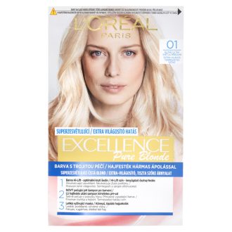   L'Oréal Paris Excellence Créme Krémhajfesték 01 Extra Világos Természetes Szőke 72 +48 +12 +60 ml