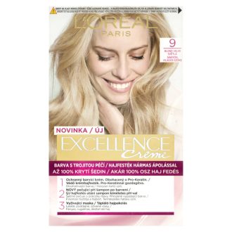   L'Oréal Paris Excellence Créme Krémhajfesték 9 Nagyon Világos Szőke 72 +48 +12 +60 ml