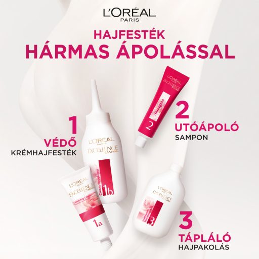 L'Oréal Paris Excellence Cool Creme hajfesték hármas ápolással 7.11 Extra hamvas szőke