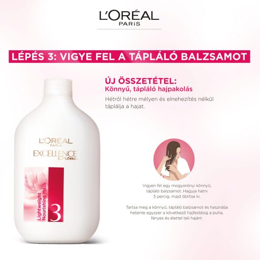 L'Oréal Paris Excellence Cool Creme hajfesték hármas ápolással 7.11 Extra hamvas szőke