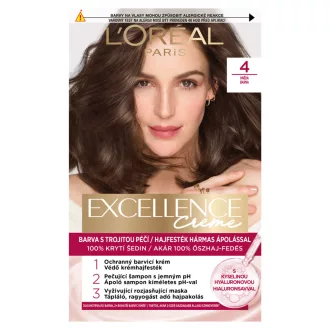   L'Oréal Paris Excellence Creme hajfesték hármas ápolással 4 Barna