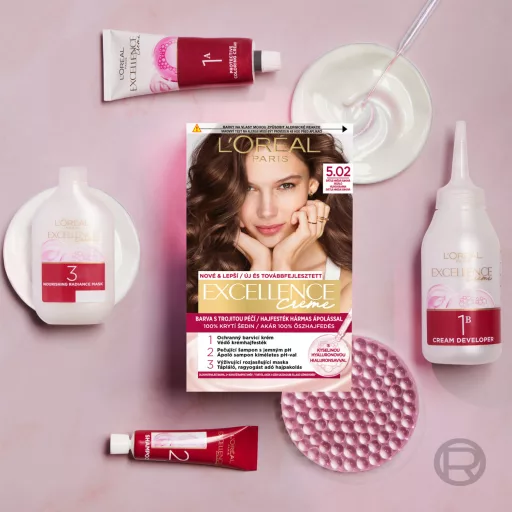 L'Oréal Paris Excellence Creme hajfesték hármas ápolással 4 Barna