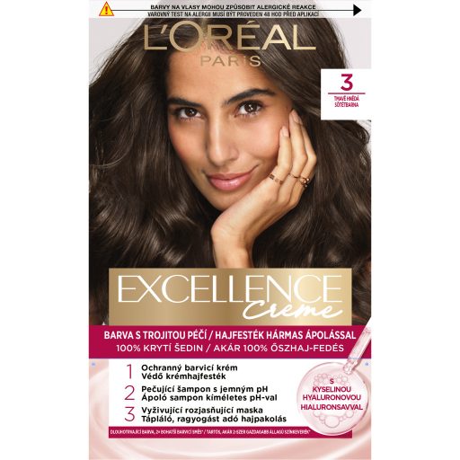 L'Oreal Excellence hajfesték 3 Sötétbarna