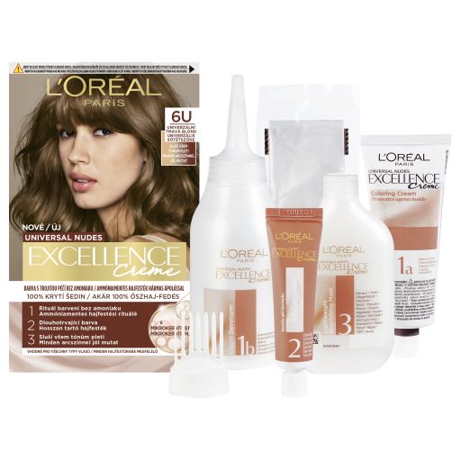 L'Oreal Excellence hajfesték Nude 6U Sötétszőke