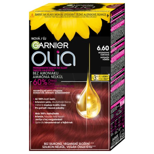 Olia Tartós Hajfesték 6.60 Intenzív Vörös