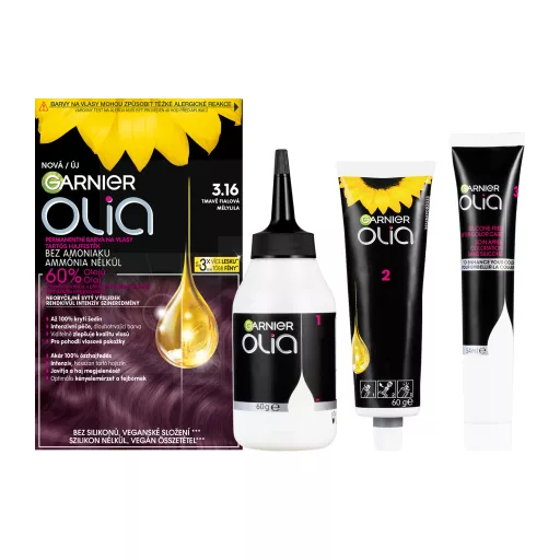 Garnier Olia tartós hajfesték 3.16 Mélylila