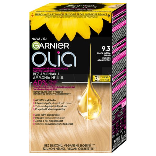Garnier Olia Tartós Hajfesték 9.3 Világos Aranyszőke