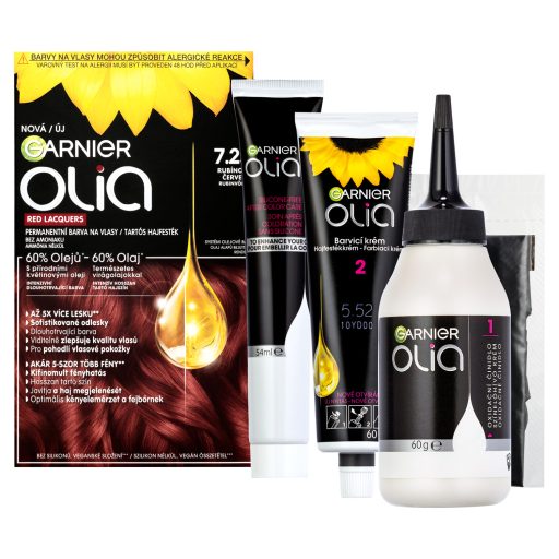 Garnier Olia tartós hajfesték 7.25 rubinvörös