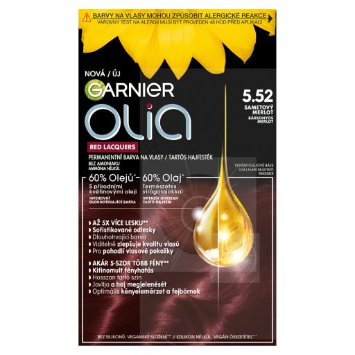 Garnier Olia tartós hajfesték 5.52 bársonyos merlot