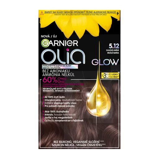 Garnier Olia tartós hajfesték 5.12 Irizáló barna