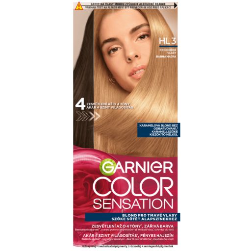 Garnier Color Sensation tartós hajfesték karamellszőke kiszőkítő nélkül