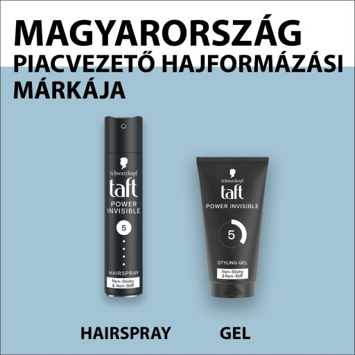 Taft Power Invisible hajlakk minden hajtípusra 250 ml
