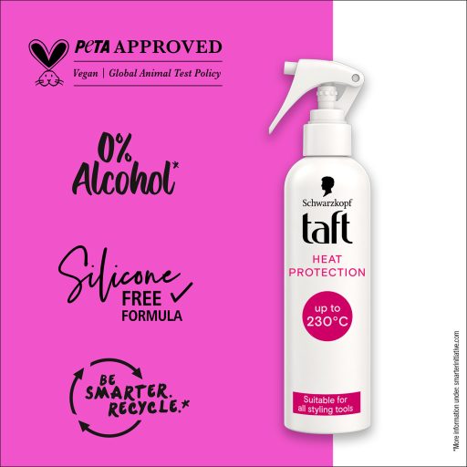 Taft Heat Protection hővédő spray minden hajtípusra, minden hajformázó eszközhöz 250 ml