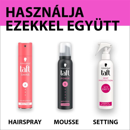 Taft Heat Protection hővédő spray minden hajtípusra, minden hajformázó eszközhöz 250 ml
