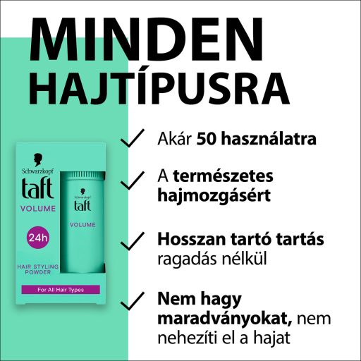 Taft Volume hajformázó por minden hajtípusra 10 g
