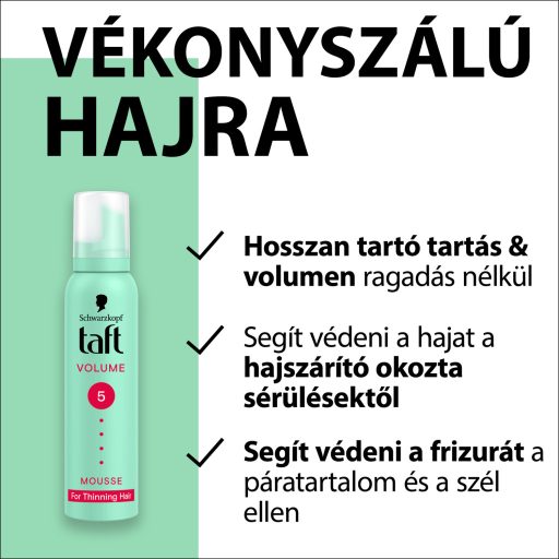 Taft Volume hajhab vékonyszálú hajra 200 ml