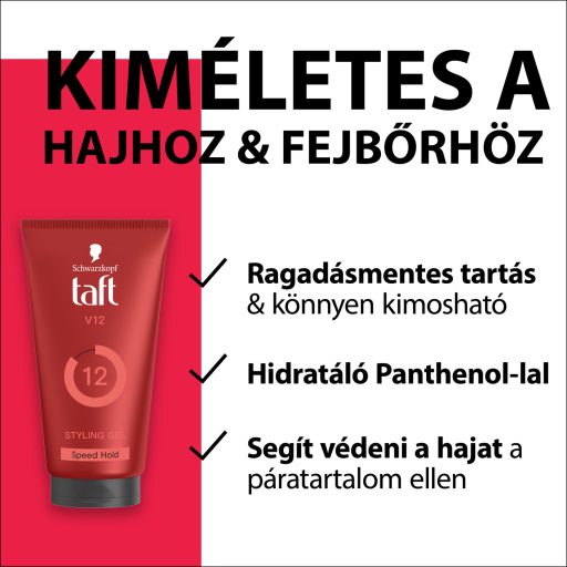 Taft V12 hajzselé 150 ml 
