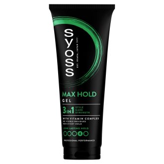 Syoss Max Hold 3in1 hajformázó zselé 250 ml