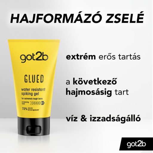 got2b Glued vízálló tüskés ragasztó hajzselé 150 ml