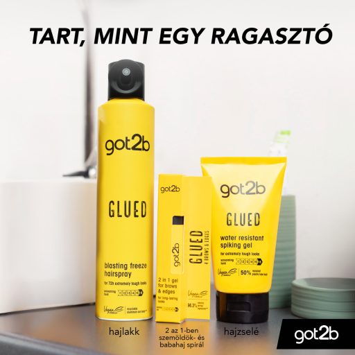 got2b Glued vízálló tüskés ragasztó hajzselé 150 ml