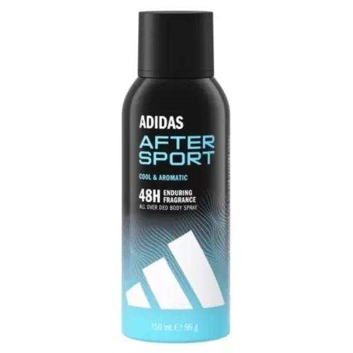 Adidas After Sport dezodor hűsítő & aromás illattal 150 ml