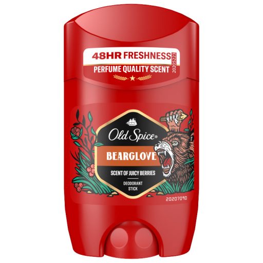 Old Spice Bearglove Stift Dezodor Férfiaknak, Alumíniummentes, 48 Órás Frissesség,  50 ml