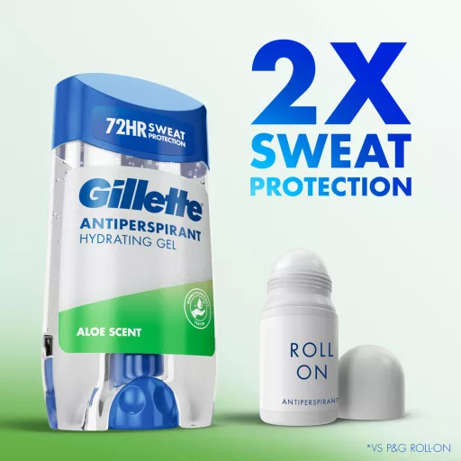 Gillette Aloe Scent Izzadásgátló Hidratáló Gél Férfiaknak, 70 ml