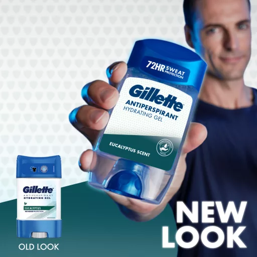 Gillette Eucalyptus Scent Izzadásgátló Hidratáló Gél Férfiaknak, 70 ml