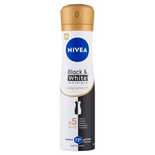 NIVEA Black & White Invisible Silky Smooth izzadásgátló 150 ml