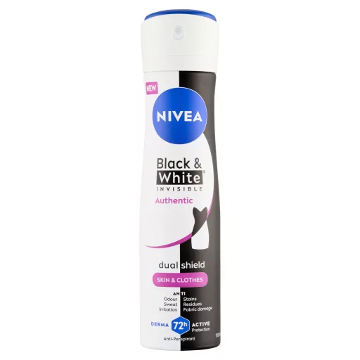 NIVEA Black & White Invisible Authentic izzadásgátló 150 ml