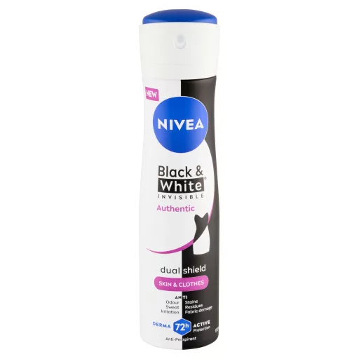 NIVEA Black & White Invisible Authentic izzadásgátló 150 ml