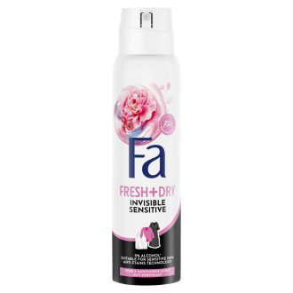   Fa Fresh+Dry Invisible Sensitive izzadásgátló deospray rózsa és galagonya illattal 150 ml