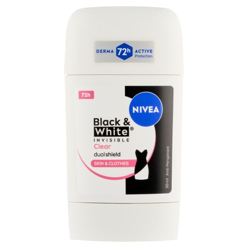 NIVEA Black & White Invisible Clear izzadásgátló 50 ml