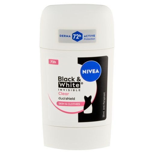 NIVEA Black & White Invisible Clear izzadásgátló 50 ml
