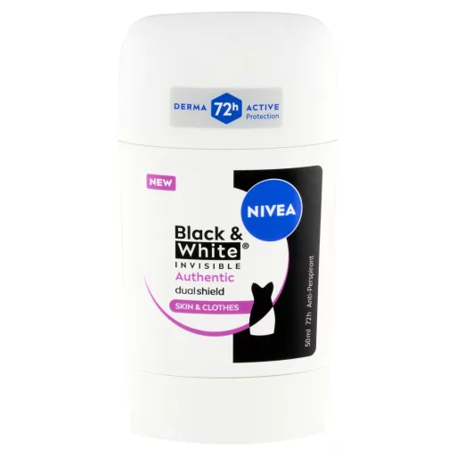 Nivea deo stift 50ml Black & White Invisible Authentic (női)