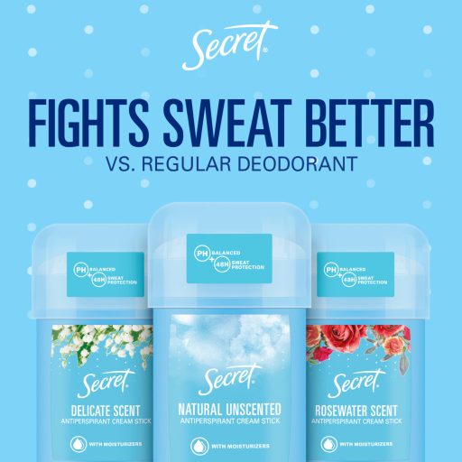 Secret Delicate Női Izzadásgátló Krémstift, 40 ml