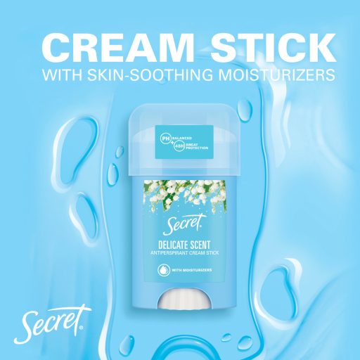 Secret Delicate Női Izzadásgátló Krémstift, 40 ml