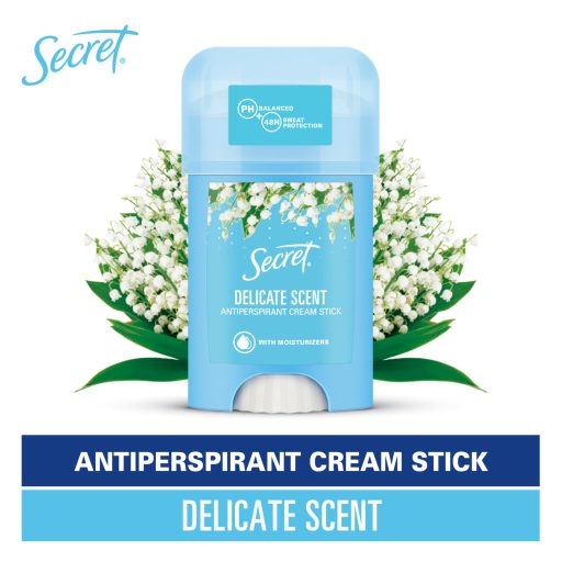 Secret Delicate Női Izzadásgátló Krémstift, 40 ml