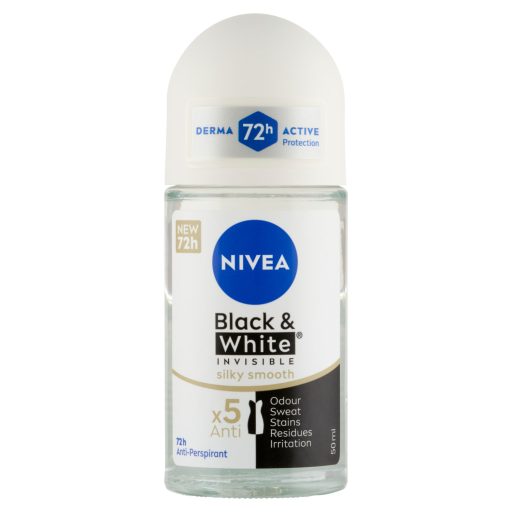 NIVEA Black & White Invisible Silky Smooth izzadásgátló 50 ml