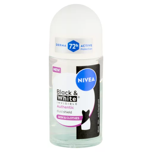 Nivea roll-on 50ml Black&White Invisible Authentic (női)