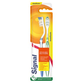   Signal Anti-Plaque Action közepes keménységű fogkefe 2 db