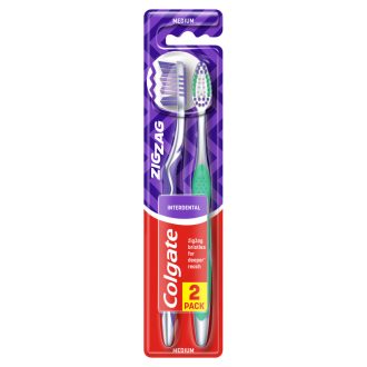 Colgate Zig Zag közepes fogkefe 2 db