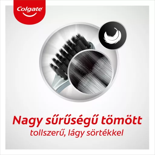Colgate High Density Charcoal lágy fogkefe 1 db