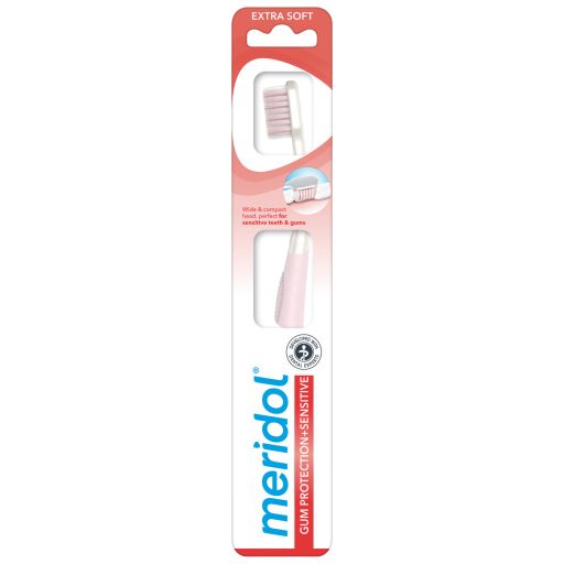 meridol Gum Protection + Sensitive lágy fogkefe érzékeny fogínyre 1 db