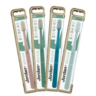 Jordan fogkefe Green Clean soft - Rózsaszín