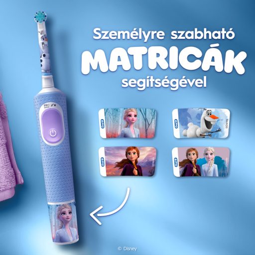 Oral-B D103 gyerek elek. fogkefe Vitality PRO Frozen II + útitok