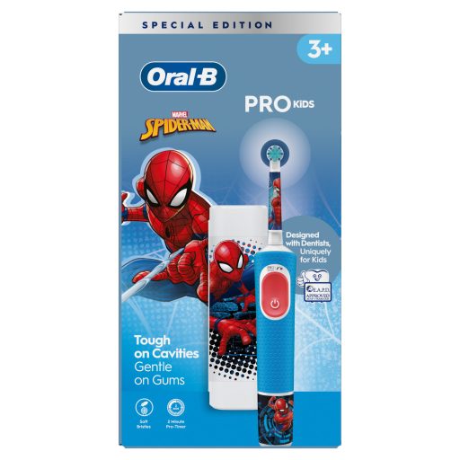 Oral-B D103 gyerek elek. fogkefe Vitality PRO Spiderman + útitok