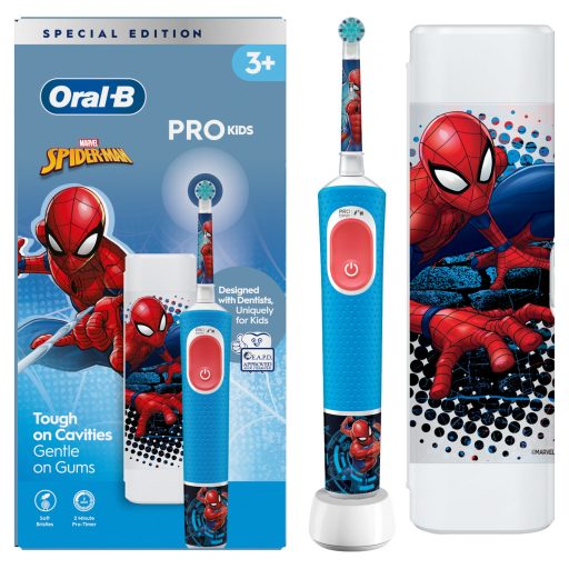 Oral-B D103 gyerek elek. fogkefe Vitality PRO Spiderman + útitok