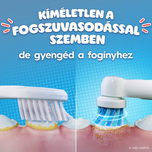 Oral-B D103 gyerek elek. fogkefe Vitality PRO Spiderman + útitok