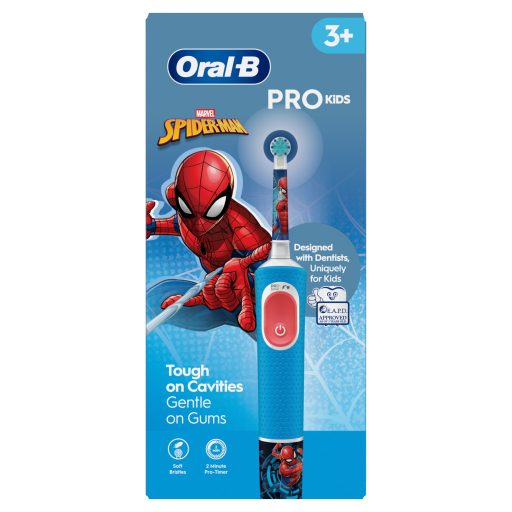 Oral-B Pro Kids Pókember Elektromos Fogkefe Braun Tervezéssel